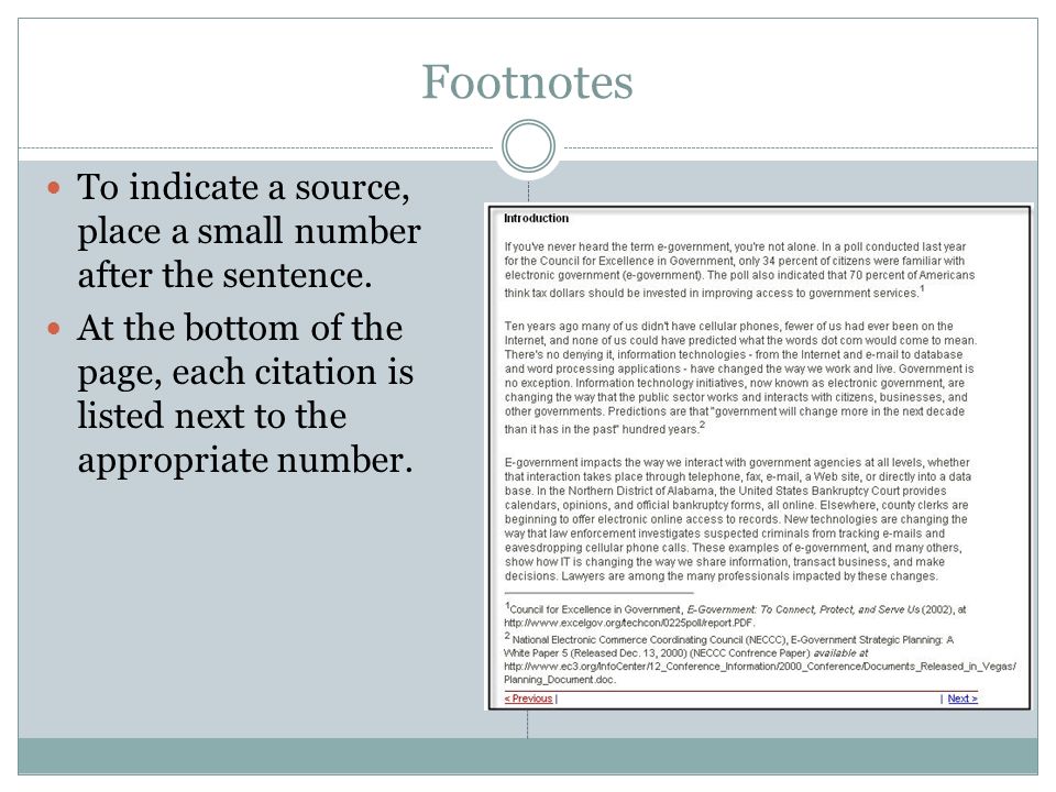 Endnotes double spaced